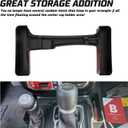 KIWI MASTER Console Shifter Storage for 2018-2026 Jeep Wrangler JL Gladiator JT Gear Shift Storage Box Tray, JL JT Interior Accessories Parts, Black