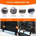 MeeFar Rooftop Cargo Carrier Car Roof Bag 21 Cubic Feet 100% Waterproof Car Top Carrier, Fits All Vehicle with/Without Rack,Include Anti-Slip Mat,10 Reinforced Straps,6 Door Hooks,Luggage Lock