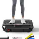 Vibration Plate Exercise Machine, Vibrating Plate for Lymphatic Drainage, 400 Lbs Capacity 250 Speed Levels Whole Body Fat Burner Weight Loss Shake Board, Vibrate Platform Machine