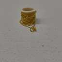 16.5FT Gold Dot Chains Roll, 2.5MM 18K Gold Plated Brass Flat Ball Bead Chains Spool Bulk for Jewelry Making