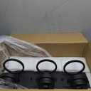 Bathroom Vanity Light Fixtures,Rustic Matte Black Vanity Lights 3 Bulb,Industrial Bathroom Light 3 Pack(Bulbs not Included)