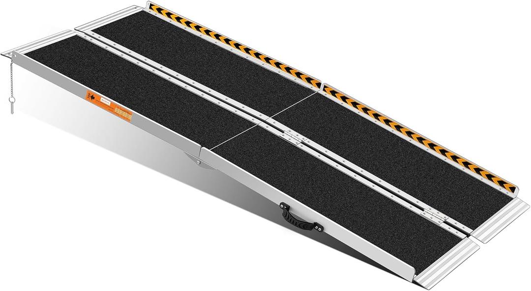 Wheelchair Ramp 6 Feet, Portable Ramps for Wheelchairs for Home, 800LBS Capacity Folding Non-Slip Aluminum Handicap Ramp, Wheel Chair Ramp for Home Steps, Stairs, Doorways, Car, Curbs (6FT(Using height 6-18 inch))