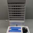 Swamp Coolers, Evaporative Coolers with 5L/1.3 Gal Water Tank, Remote 7.5H Timer, 4 Ice Packs, 60 Oscillation, Portable Cooling Fan for Indoor Outdoor