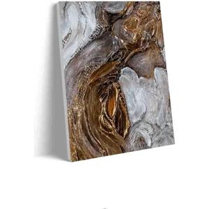 HUANGJW Original paintings on canvas, large murals, picture frames, abstract murals,picture for bedroomfor the gorgeous look of the apartment12x16inch (red-8)