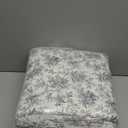 Laura Ashley - Flannel Sheets King Size, Anti-Pilling & Wrinkle Resistant Cotton, Touchably Soft for All-Season Comfort - Bed Sheets with Matching Pillowcases & Fitted Sheet (Faye Toile Black)