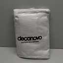 Deconovo 100% Blackout Curtains, Living Room Curtains Jacquard, Blackout Curtains for Bedroom, 2 Greyish White-jacquard ,52x63 Inch