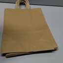 XPCARE Large Brown Paper Bags, 200 Packs 10x5x13 Inch Gift Bags with Handles Bulk Paper Bag with Handles Retail Kraft Paper Bag Brown Gift Bags for Wedding Party Shopping