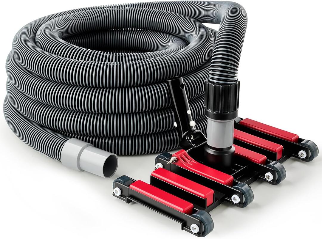 Sepetrel Professional Pool Vacuum Hose and Head Heavy Duty Hoses with Swivel Cuff and Weighted Flexible Vacuum Head, for Ingraound & Above Ground Pools