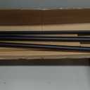 1 Inch Double Curtain Rods 36 to 72 Inches, Adjustable Telescoping Window Drapery Rod, Dual Heavy Duty Curtain Rods with Iron-Finials for Sliding Glass Door, Patio, Bedroom, Kitchen, Matte Black