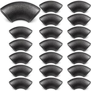 20 Pack 1-1/2" Carbon Steel 90° Butt Weld Elbow, Beveled Ends, Weldable Pipe Fitting, Sandblasted & Oiled Finish for Structural, Industrial, Fabrication Use