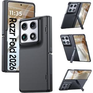 GooseBox for Motorola Razr Fold Case 2026 Phone Case Built-in Screen Protector & Hinge Protection & Hidden Kickstand Razr Fold Case with Full Body Shockproof Protective Phone Case for Moto Razr Fold