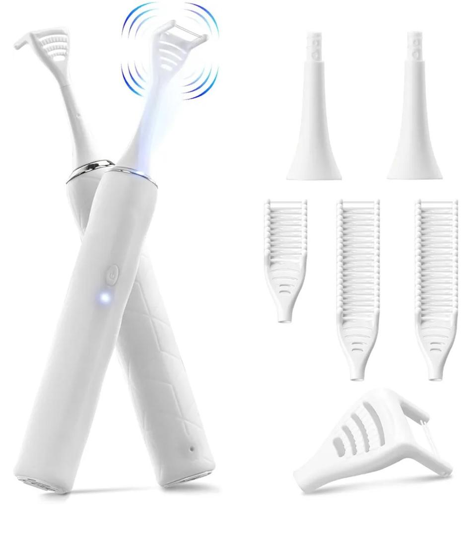 Electric Flosser for Teeth: with 4 Speeds and 50 Replacement Heads Instead of Water Floss and Floss Picks as Gum Stimulator,Tongue Cleaner,Dental Tools for Adults & Kids