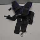 Tool Belt Suspenders for Men, Adjustable Padded Carpenter Tool Belt with Magnetic WristBand Multifunctional Pouch Pocket for Construction Workers (Black)