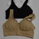 Womens Sports Bras, Yoga Comfort Seamless Stretchy Sports Bra for Women 3 Pack M