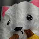 BLOWOUT FUN Christmas Inflatable Outdoor Decoration,6 FT Tall Elf Riding Alpaca Decor Built-in LED Lights,Xmas Decorations Outdoor Blow Up Inflatables as Gift for Holiday Party Garden Decor