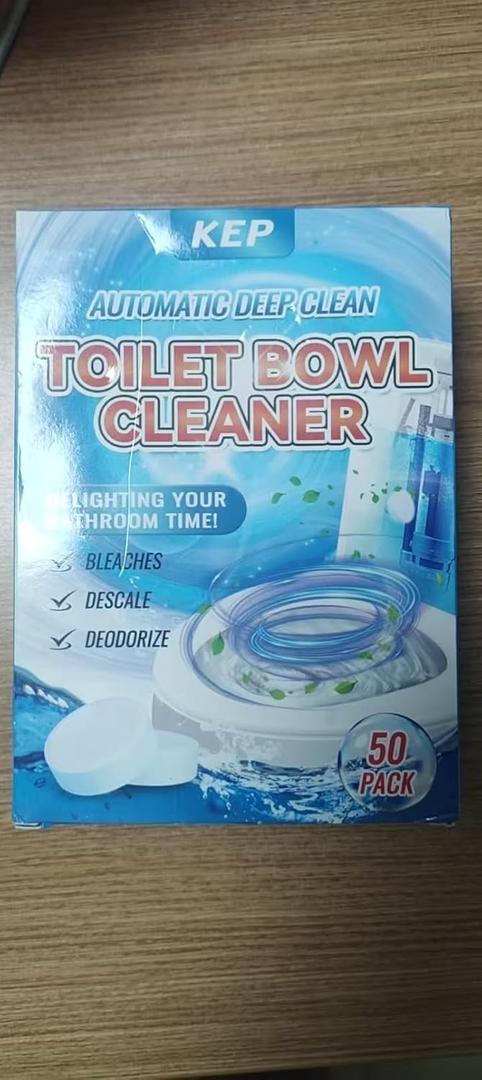 KFP Automatic Toilet Bowl Cleaner Tablets - Fresh Scent,Long-Lasting CleaningEffectively removes stains and limescale; Releases fresh fragrance for a pleasant bathroom experience;Continuous cleaning