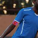 Colorful Soccer Captain Armband for Adults Durable Nylon Football Arm Bands Comfortable Fit for Team Sports Black Red