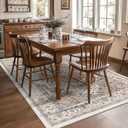 6x9 Area Rugs for Living Room Ultra-Soft Washable Rug Vintage Distressed Boho Area Rug, Non-Slip Retro Print Low Pile Stain Resistant Carpet for Bedroom Dining Room Kitchen Office