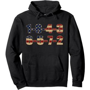 USA Flag 18436572 Firing Order Small Block Engine V8 Block Pullover Hoodie