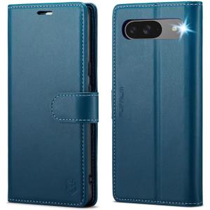 FLIPALM Wallet Case for Google Pixel 10 5G/Pixel 10 Pro, RFID Blocking Credit Card Holder, PU Leather Folio Flip Kickstand Protective Shockproof Cover (Blue)