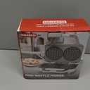 4 Inch Double Mini Waffle Maker Machine, Chaffle Maker, Waflera Electrica, Small Waffle Iron for Waffles, Keto Chaffles, Hash Browns, Cookies, Non-stick Plates