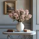 Ttranewsoo Fake Flowers Hydrangea Silk Flowers with Stems,Brown Flowers Fall Hydrangea Artificial Flowers,Winter Flowers Artificial for Decoration Vase Indoor and Outdoor 24"Brown 8PCS Wthout Vase