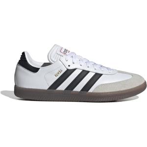adidas Unisex Adult Samba Indoor Shoe (10.5 Women/9.5 Men, White/Black/Vivid Red)