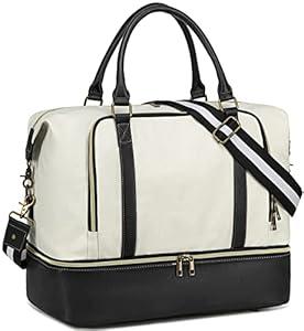 CAMTOP Women Ladies Travel Weekender Bag Overnight Duffel Carry-on Tote Bag fit 15.6 Inch Laptop Computer