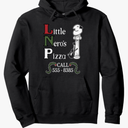 The Little Nero's Pizza Christmas, Funny Christmas Pullover Hoodie
Size S