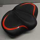 CDYWD New Noseless Bike Seat for Men Women Comfort, Extra Wide Soft Padded Bicycle Seat, Large Comfortable Bike Saddle for Peloton, Stationary Exercise Bike, Ebike, Scooter, Beach Cruiser, City Bike