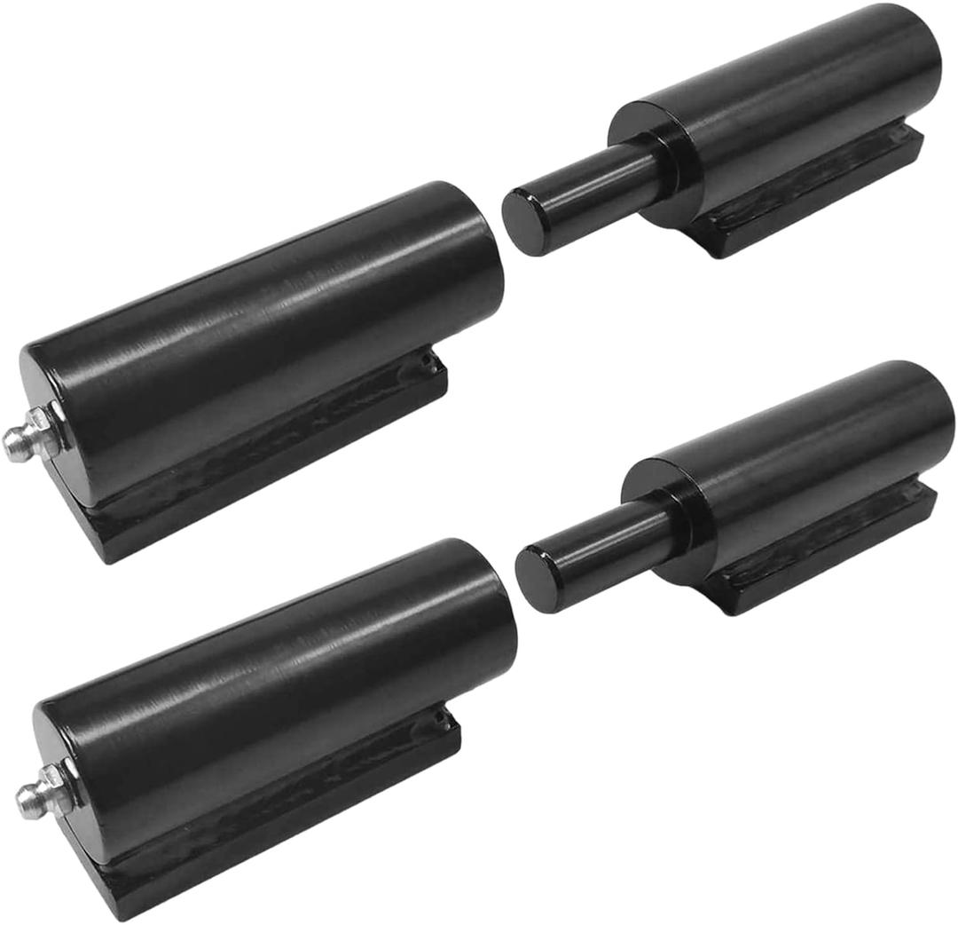 5 inches Gate Hinge 2 Pack Heavy Duty Steel Barrel Hinge 450 Lbs Load Capacity for Door Swing Trailer Ramp -Weld On Install