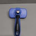 Swihauk Self Cleaning Slicker Brush - Skin Friendly Deshedding Grooming Tool for Dogs & Cats, Suitable for Shedding & Haired Pets, with Pet Supplies Accessories, Blue