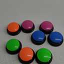 Voice Recording Button, Dog Buttons for Communication Pet Training Buzzer, 30 Second Record & Playback, Funny Gift for Study Office Home  (Rose Red + Dark Blue + Green + Orange)