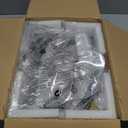 Ceiling Fan with Lights Remote Control, 24" Black, 6 Speeds 3 Light Color Low Profile Flush Mount Ceiling Fan for Kitchen Bedroom