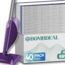 40 Count Mopping Pad Refills for Swiffer WetJet Mop - Thick, Absorbent, and Durable