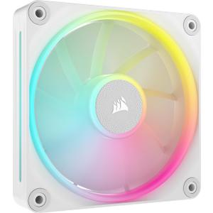 CORSAIR iCUE Link LX120 RGB 120mm PWM Fan Single Pack  Dual Light Loops  Requires iCUE Link System Hub (Sold Separately)  CORSAIR AirGuide Technology  White