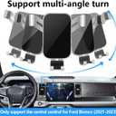 Car Phone Holder for Ford Bronco 2021 2022 2023 2024 2025 and Ford Bronco Raptor 2021-2025 Auto Interior Accessories Best Cell Phones Mount Cellphone Mobile Cradle Charging GPS Navigation Stand