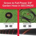 Pocket Hose Ballistic 50 FT Expandable Garden Hose w/Pocket Pivot Swivel Connector, Anti-Burst Sleeve Reinforced with Bulletproof Fiber, Lightweight, No-Kink, Compact, UV-Protected, AS SEEN ON TV