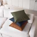 Couch throw pillow cover 18*18 Inch Spring indoor outdoor sage green double-sided faux leather pillow cover for sofa living room bedroom home deco modern design room deco boho deco throw pillow cover