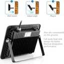 Everbeam 365nm 50W UV LED Black Light - High Performance LED Bulbs, IP66 Waterproof - Ultraviolet Flood Lighting for Aquarium, Indoor or Outdoor Parties, Stage - Party Supplies, Halloween Decorations