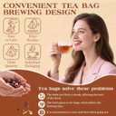Zenvivian Ginseng Six Treasure Tea - Herbal Tea with Ginseng, Wolfberry, Red Dates, Maca, Polygonatum Sibiricum & Mulberry - Natural Ingredients, Relaxing, 25 Tea Bags (EXP 12/10/26)