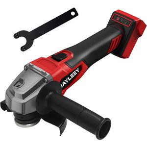 Cordless Angle Grinder for Milwaukee 18V Battery, 4-1/2 Inch, 8500RPM Brushless Electric Angle Grinder, 3-Speed Gear (Low/Med/High) for Cutting, Grinding, Polishing (Battery Not Included)