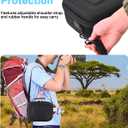 RAIACE Hard Case Compatible with Sony Alpha 7 II III IV/7R V Camera, for Nikon, for Canon, for Pentax and More. Mesh Pocket for Charger, Cables, Cards and Accessories. (case only) - Black