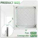 LooYee 24 PCS 2x2 Ft High-Strength Ceiling Tiles, 24x24 Inch Diamond Lattice Ceiling Panels, Rigid PVC Waterproof Washable Cuttable Material Ideal for Living Room Basement Cover 96 Sq.Ft