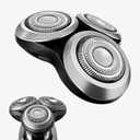 SH90 Replacement Rotary Heads Compatible with Philips Series 9000, New Version of Metal Wheel Buckle and Upgrade Double-Layer Precision Blades