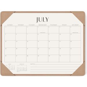 Jotsome Desk Calendar 2026-2027 with Desktop Mat, Desk Pad Calendar From Now to June 2027 14x10.5 inch, Desk Blotter Calendar for Home Office and School, Easy Planning, Gift for the Holidays, Apricot