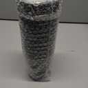 Yungyan 12 Pack 16oz Stadium Cups Reusable Plastic Cups Blank Drink Tumblers for Parties, Events, DIY Projects, 4.5 x 3.54 x 2.72 Inch (Black)