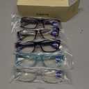 Gaoye 3.5 Professional Reading Glasses for All Day - Computer Readers with Blue Light Protection - Value Pack (A1-5 Pack Mix Color)