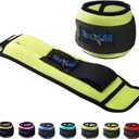 Yes4All Wrist & Ankle Weights Pair 1lb -10lbs, Adjustable Strap for Walking, Jogging, Pilates, Gym Fitness Workout for Women, Men (2 x 3 lbs, E. 6Lbs Pair (3lb x 2) - Lime)