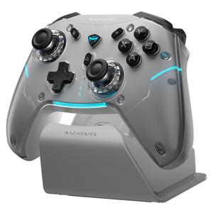 Machenike G5PRO Max SE 1000HZ Wireless Gaming Controller for NS/ PC/ iOS/ Android with Charging Dock, PC Controller Hall Effect Joystick?Triggers/ Gyroscope, RGB Backlight [video game]
(Grey)